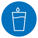 Water glass icon