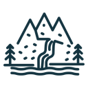 Waterfall icon