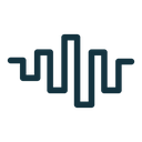 Wave square icon