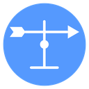 Weather Vane Stand Color Filled icon