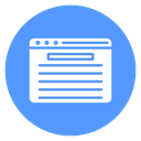 Web Page Color Filled icon