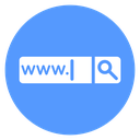 Website Search Bar Color Filled icon