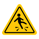 Wet floor sign icon