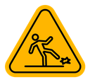 Wet Floor sign icon