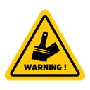 Wet paint sign icon