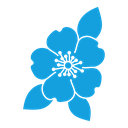 Wild rose icon