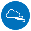 Wind clouds icon