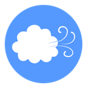 Wind clouds icon