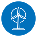 Wind energy icon