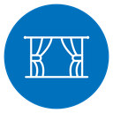 Window Curtain Color Filled icon