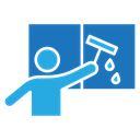Windows cleaning Color Filled icon