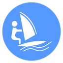 Windsurfer On Wave icon
