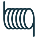 Wire coil icon