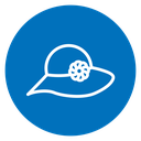 Woman hat icon