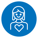 Woman In love icon