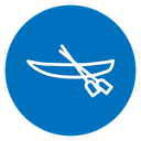 Wooden boat icon