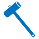 Wooden mallet icon