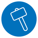Wooden mallet icon