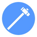 Wooden mallet Color Filled icon