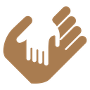 World Fathers Day Hands Color Filled icon