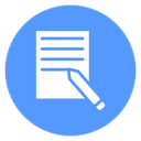 Writing Document Pen Color Filled icon