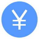 Yen Coin Circle Color Filled icon
