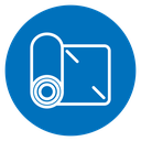 Yoga mat icon