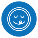 Yummy smile emoji icon