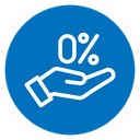 Zero percent icon