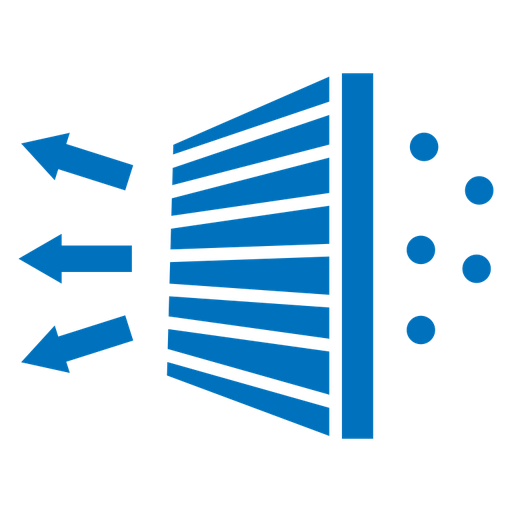 Air filter color filled icon