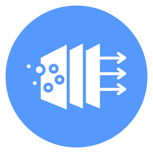 Air Purification Filter color filled icon