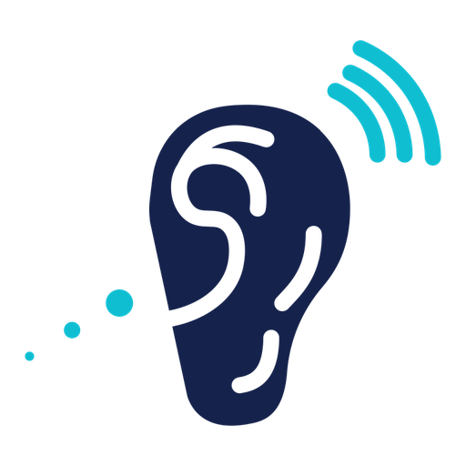 Assistive listening systems color filled icon