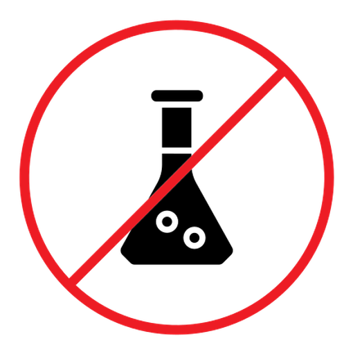 Chemical free sign color filled icon