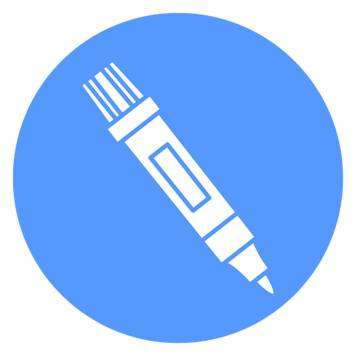 Felt Tip Marker color filled icon