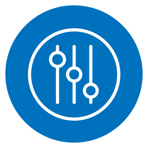 Filter Button color filled icon