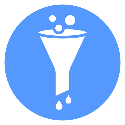 Funnel Filter Drops color filled icon