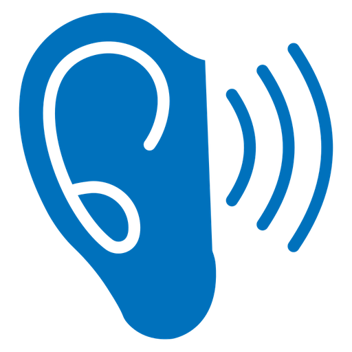 Listening color filled icon