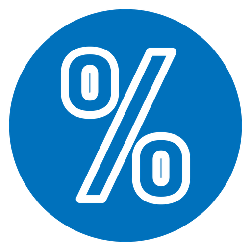 Percentage color filled icon