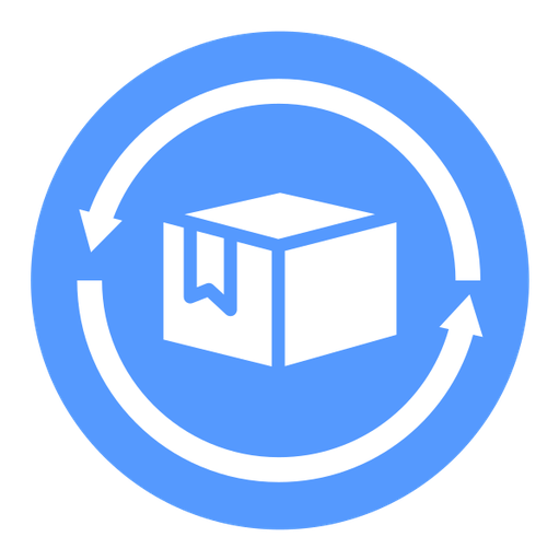 Return purchase color filled icon