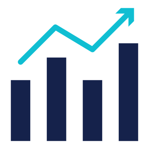 Stagflation 2 color filled icon