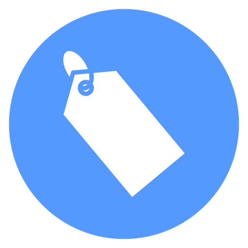 String Loop Tag color filled icon