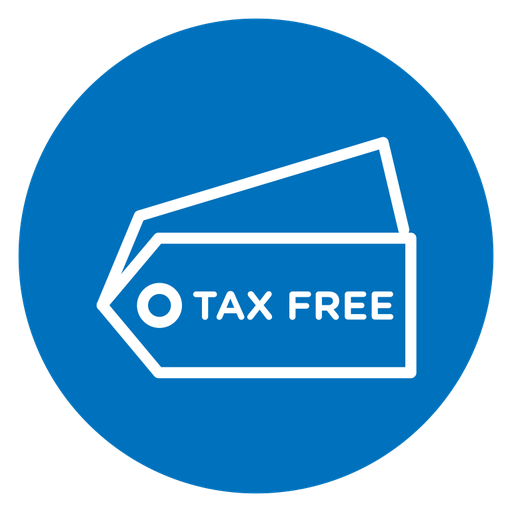 Tax Free Price Tags color filled icon