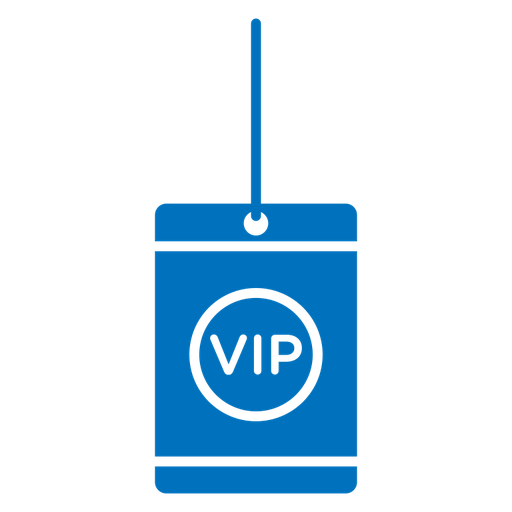 VIP neck tag color filled icon