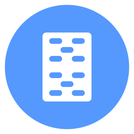 Zigzag Pill Blister color filled icon