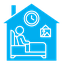 Accommodation color filled icon