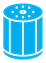 Oil filter color filled icon