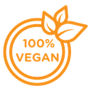 100% vegan icon