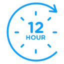 12 hours clock icon