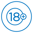 18 Plus Color Outline icon