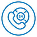 24 7 Emergency call services icon
